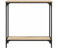 Konsolinis staliukas, ąžuolo, 75x30,5x75cm, apdirbta mediena