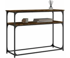 Konsolinis staliukas, dūminio ąžuolo, 100x35,5x75cm, mediena