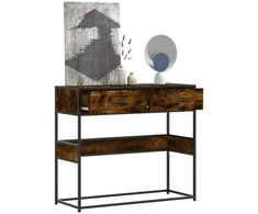 Konsolinis staliukas, dūminio ąžuolo, 90x35x80cm, mediena