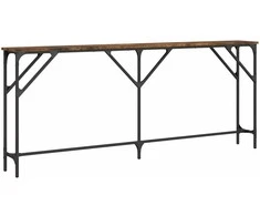 Konsolinis staliukas, dūminis, 180x23x75cm, apdirbta mediena