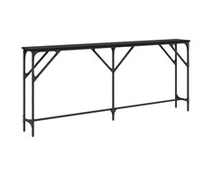 Konsolinis stalas juoda ąžuolo 180 x 23 x 75 cm