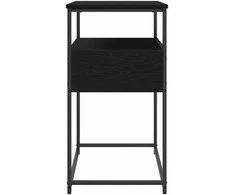 Konsolinis stalas su stalčių Juodas ąžuolas 75 x 40 x 75 cm