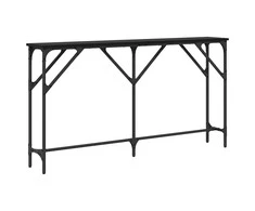 Konsolinis stalas juoda ąžuolo 140 x 23 x 75 cm