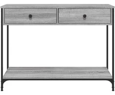 Konsolinis staliukas, pilkas ąžuolo, 100x34,5x75cm, mediena