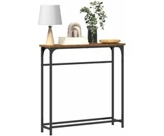 Konsolinis stalas su lentyna Senas medis 75 x 19,5 x 75 cm