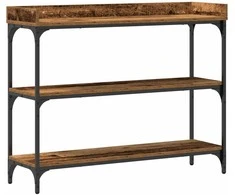 Konsolinis stalas su lentyna Sena mediena 100 x 30 x 80 cm