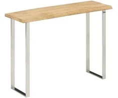 Konsolinis staliukas su gyvu kraštu, 105x33x76cm, mango mediena