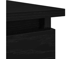 konsolinis staliukas su stalčiais, juodas, 85,5x38,5x74,5 cm