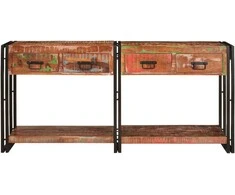 Konsoliniai staliukai 2 pcs Įvairiaspalvis 161 x 33 x 75 cm
