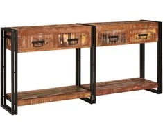 Konsoliniai staliukai 2 pcs Įvairiaspalvis 161 x 33 x 75 cm