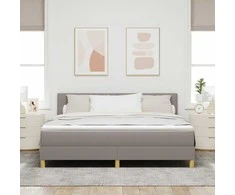Kiemas lova su pagalve Tortora 180 x 200 cm audinys