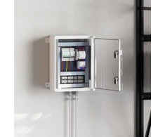 Control Cabinet Pilka 37 x 19,5 x 40 cm ABS plastikas