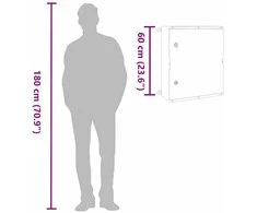 Control Cabinet Pilka 57 x 23 x 60 cm ABS plastikas