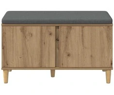 Koridoriaus suolas su pagalve Amatinė Ąžuolas 80 x 38 x 46 cm