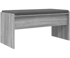 Koridoriaus suolas su pagalve Pilkas Sonoma 83 x 38 x 40 cm