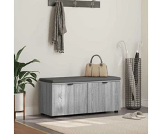 Koridoriaus suolas su pagalve Pilka Sonoma 100 x 38 x 46 cm