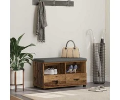 Koridoriaus suolas su pagalve Senas medis 80 x 38 x 46 cm
