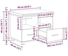 Koridoriaus suolas Senas medis 60 x 38 x 46 cm