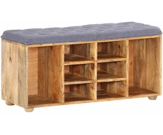 Koridoriaus suoliukas, 100x35x47cm, mango medienos masyvas