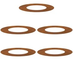 tinkamas plokštiems medžio žiedams 5 pcs Ruda Ø40 / 70 cm