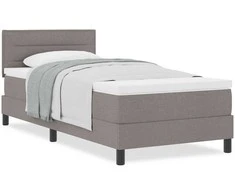 Kiemas lova su galvūgalio Taupe 90 x 200 cm audinys