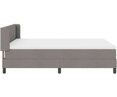 Kiemas lova su galvūgalio Taupe 200 x 160 cm audinys