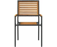 Sodo krėslai, kurie vienas ant kito sukraunami 2 pcs