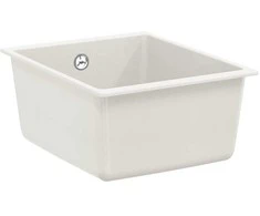 Kriauklė Balta 370 x 460 mm 80% Kvarcas ir 20% Derva