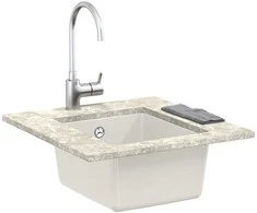 Kriauklė Balta 370 x 460 mm 80% Kvarcas ir 20% Derva