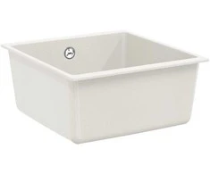 Kriauklė Balta 430 x 460 mm 80% Kvarcas ir 20% Derva
