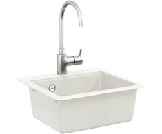 Kriauklė Balta 470 x 440 mm Granitas