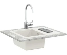 Kriauklė Balta 560 x 460 mm 80% Kvarcas ir 20% Derva