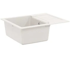 Kriauklė Balta 620 x 500 mm 80% Kvarcas ir 20% Derva