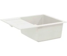 Kriauklė Balta 620 x 500 mm 80% Kvarcas ir 20% Derva