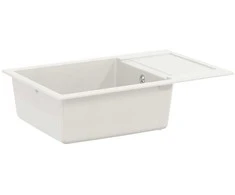 Kriauklė Balta 780 x 500 mm 80% Kvarcas ir 20% Derva
