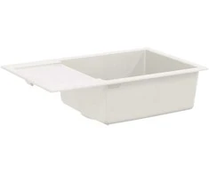 Kriauklė Balta 780 x 500 mm 80% Kvarcas ir 20% Derva