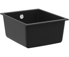Kriauklė Juoda 370 x 460 mm 80% Kvarcas ir 20% Derva