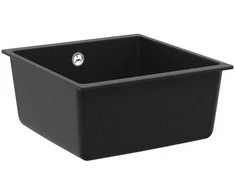 Kriauklė Juoda 430 x 460 mm 80% Kvarcas ir 20% Derva
