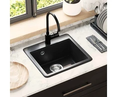Kriauklė Juoda 470 x 440 mm Granitas