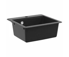 Kriauklė Juoda 470 x 440 mm Granitas