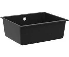 Kriauklė Juoda 530 x 460 mm 80% Kvarcas ir 20% Derva