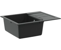 Kriauklė Juoda 620 x 500 mm 80% Kvarcas ir 20% Derva