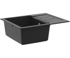 Kriauklė Juoda 620 x 500 mm 80% Kvarcas ir 20% Derva