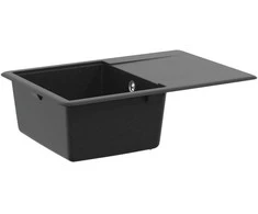 Kriauklė Juoda 670 x 460 mm Granitas