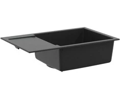 Kriauklė Juoda 780 x 500 mm 80% Kvarcas ir 20% Derva