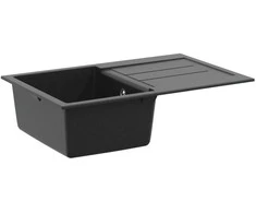 Kriauklė Juoda 780 x 500 mm 80% Kvarcas ir 20% Derva