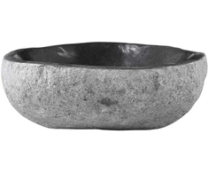 Kriauklė Ovalo Pilka (32-37) x (27-30) x 12 cm Upės akmuo