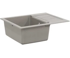 Kriauklė Pilka 620 x 500 mm 80% Kvarcas ir 20% Derva