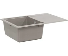 Kriauklė Pilka 670 x 460 mm 80% Kvarcas ir 20% Derva