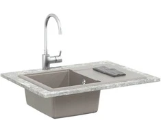 Kriauklė Pilka 670 x 460 mm 80% Kvarcas ir 20% Derva
